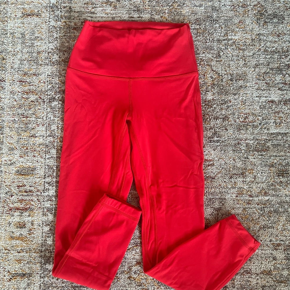 Lululemon Align Leggings 25”, Size 4 Love Red